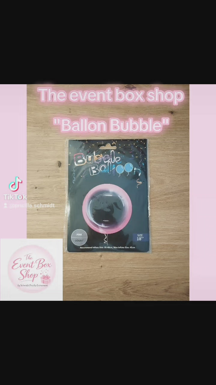 Bubble Ballon Rose 18" - 35-45cm