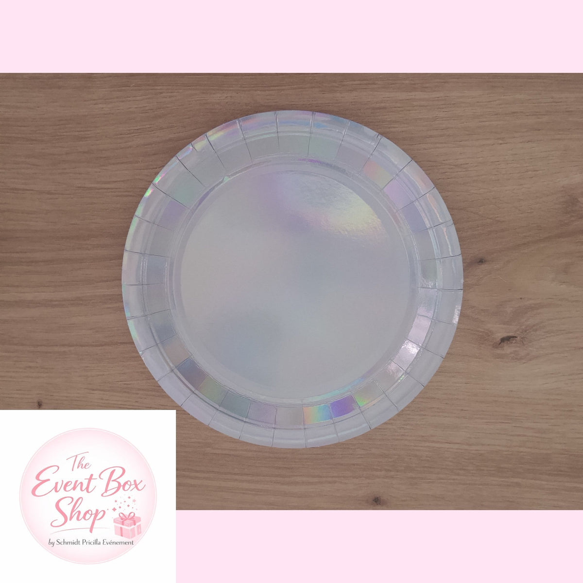 Assiette ronde holographique