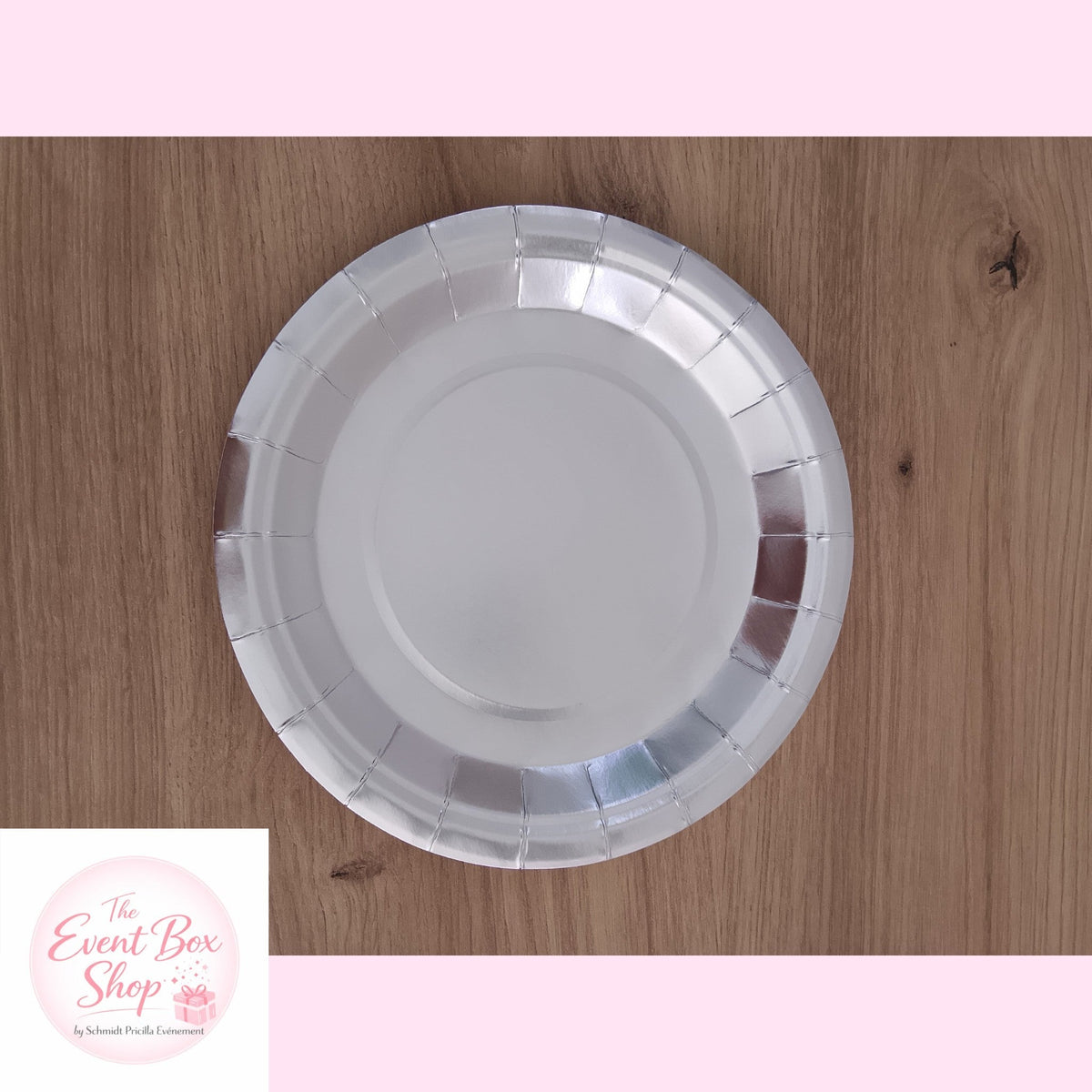Assiette argentée