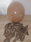 Ballons latex moka mat – Lot de 5 | Gemar 28 cm