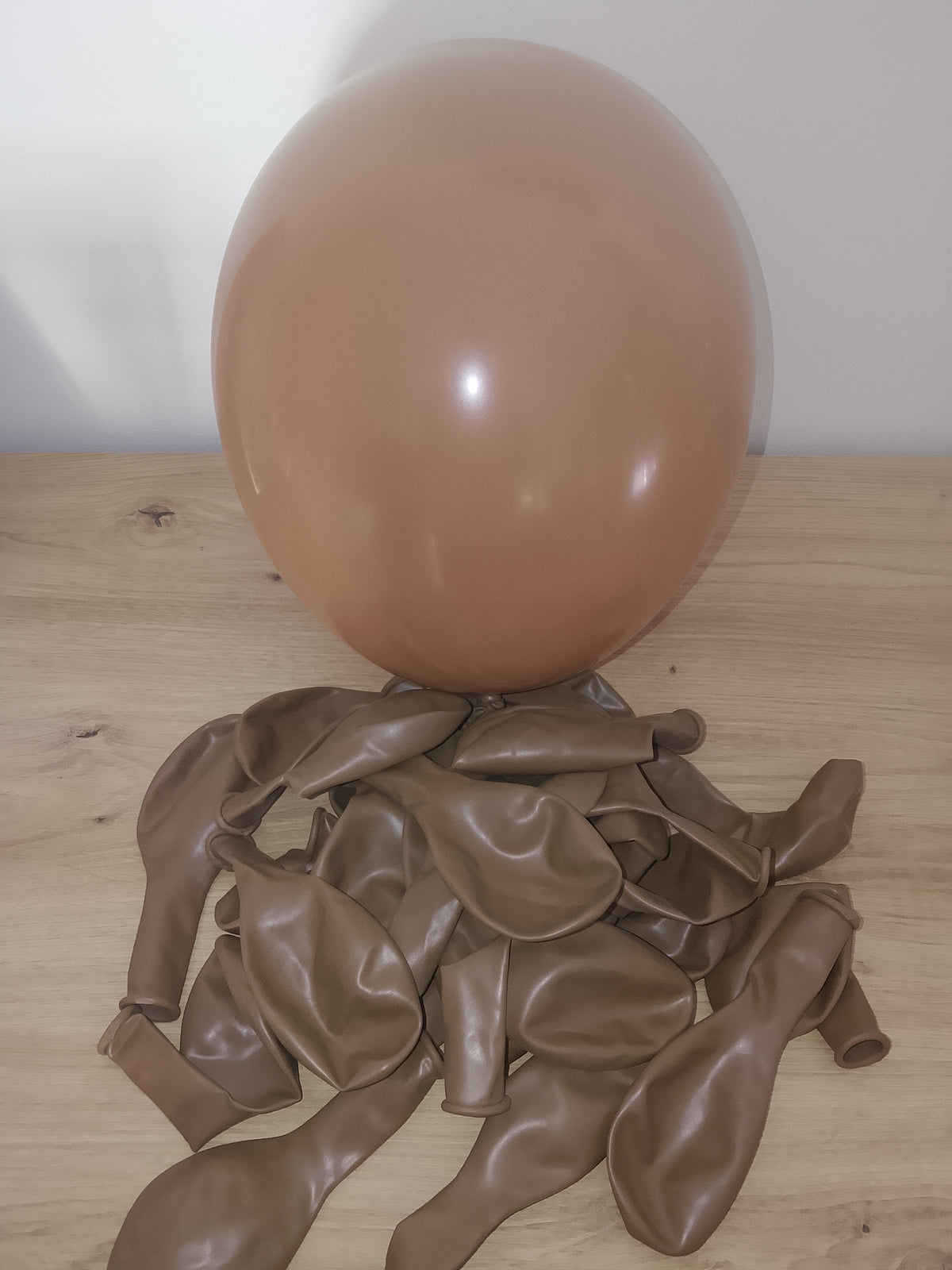 Ballons latex moka mat – Lot de 5 | Gemar 28 cm