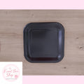 Assiette carré noir