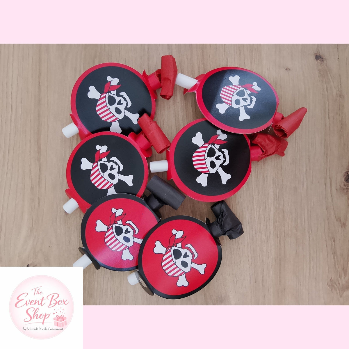 Lot de 6 sans-gêne pirate