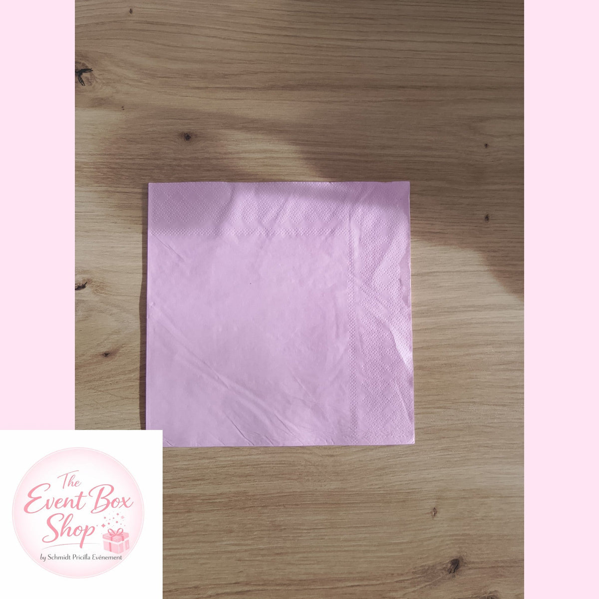 Serviette rose