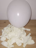Ballons latex blanc mat – Lot de 5 | Gemar 28 cm
