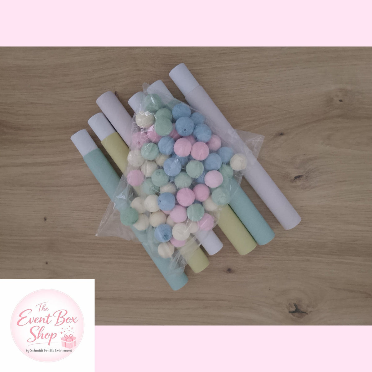 Lot de 6 sarbacanes avec 60 boules