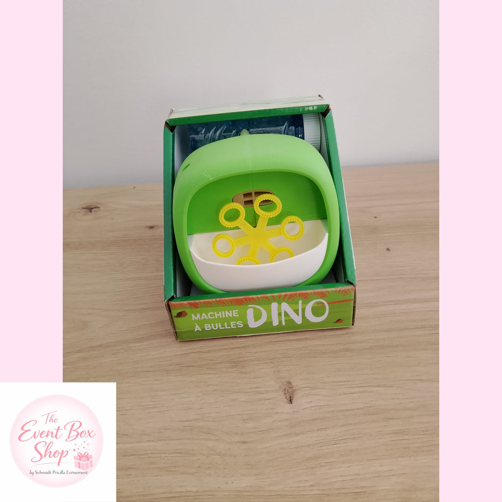 Souffleur à bulles Dinosaure avec recharge de 50 ml