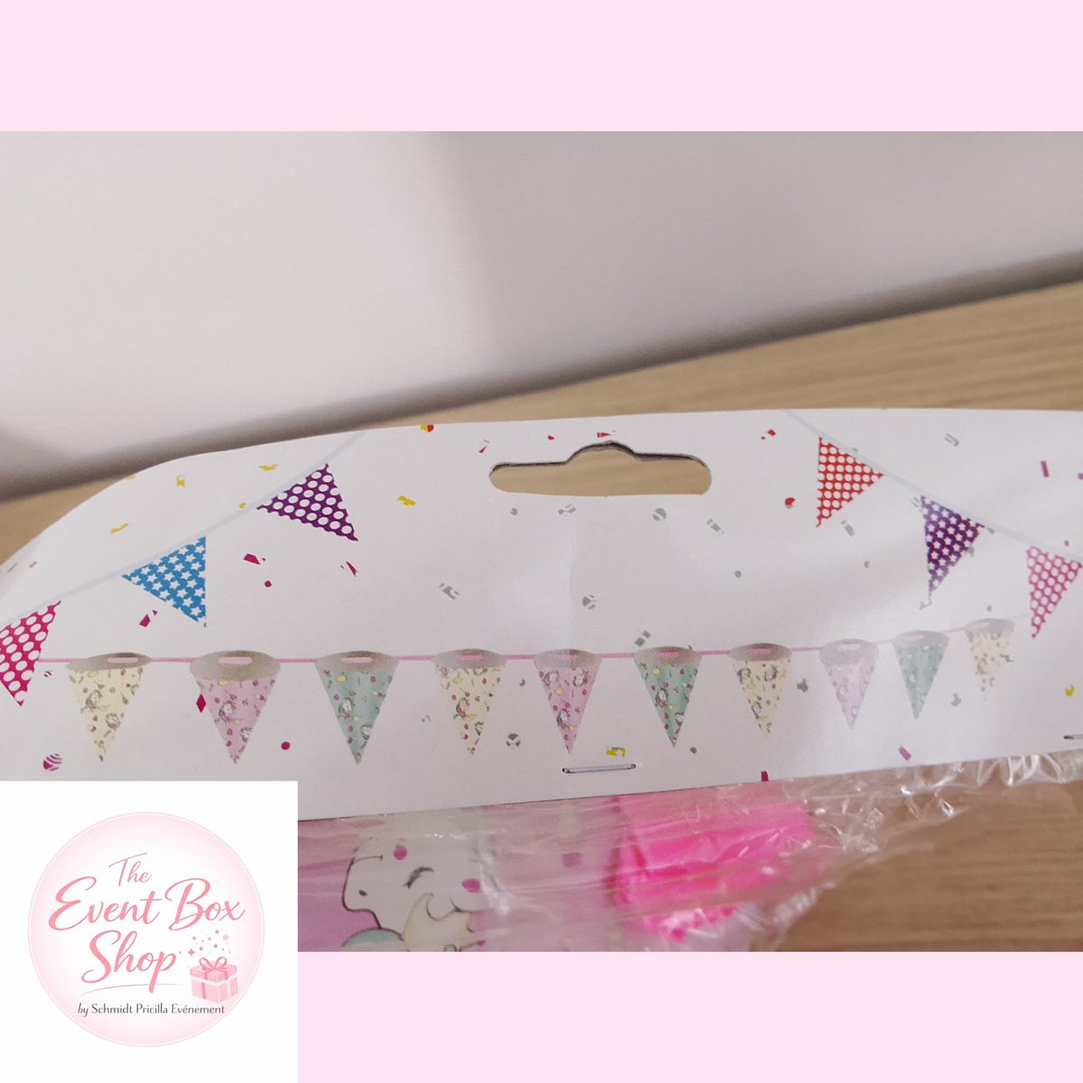 Guirlande cône bonbon à remplir licorne