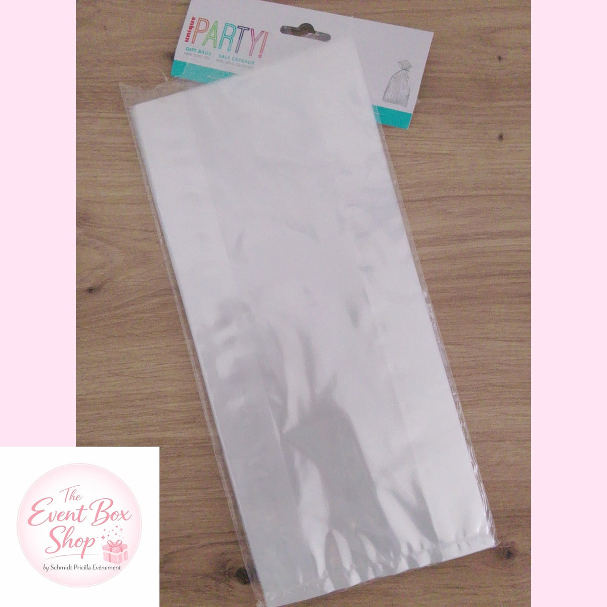 Sachets cello transparents pour bonbons – Lot de 15