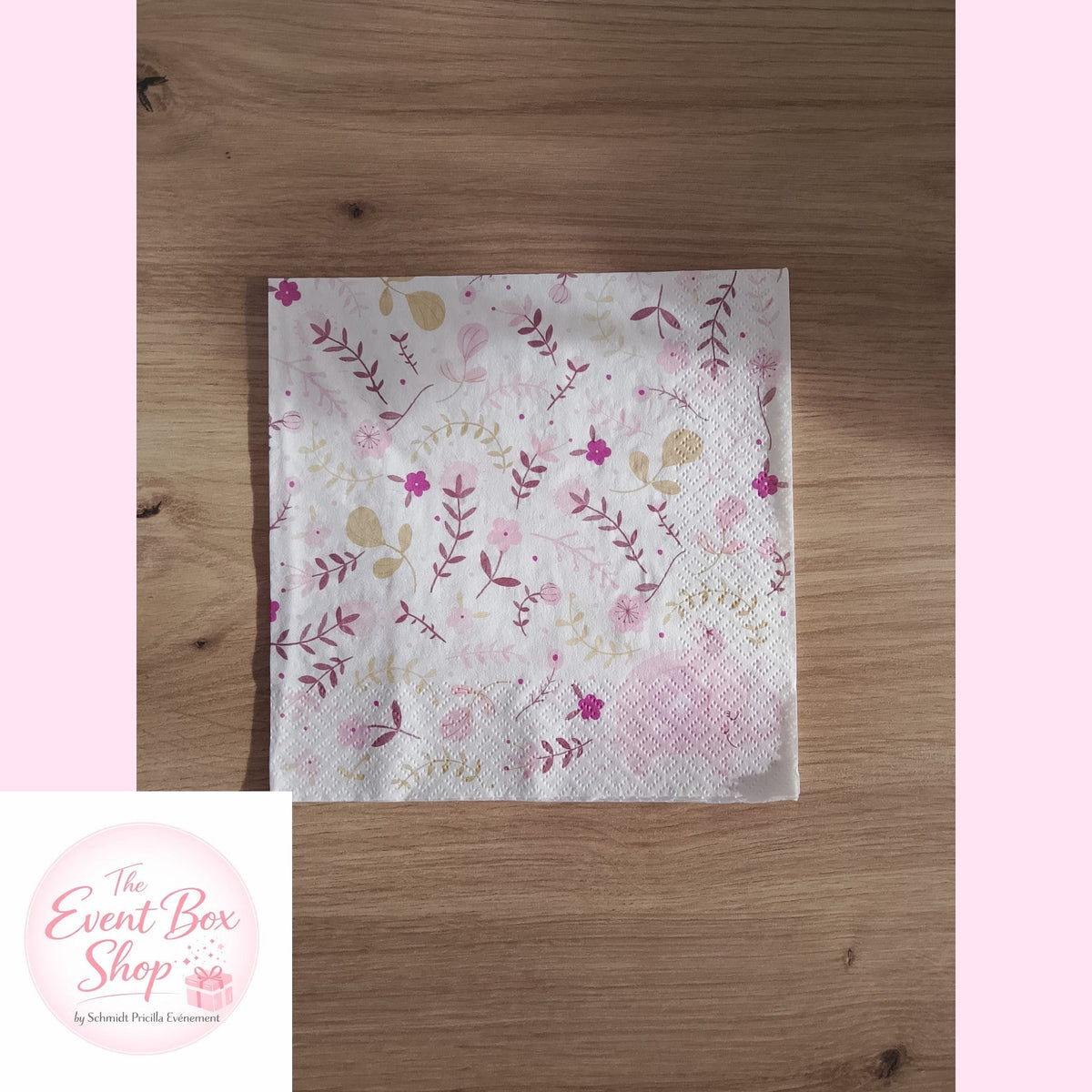 Serviette rose Éléphant