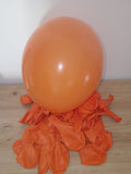 Ballons latex orange – Lot de 5 | Balloonia 28 cm