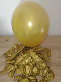 Ballons latex or métallisé – Lot de 5 | Balloonia 28 cm