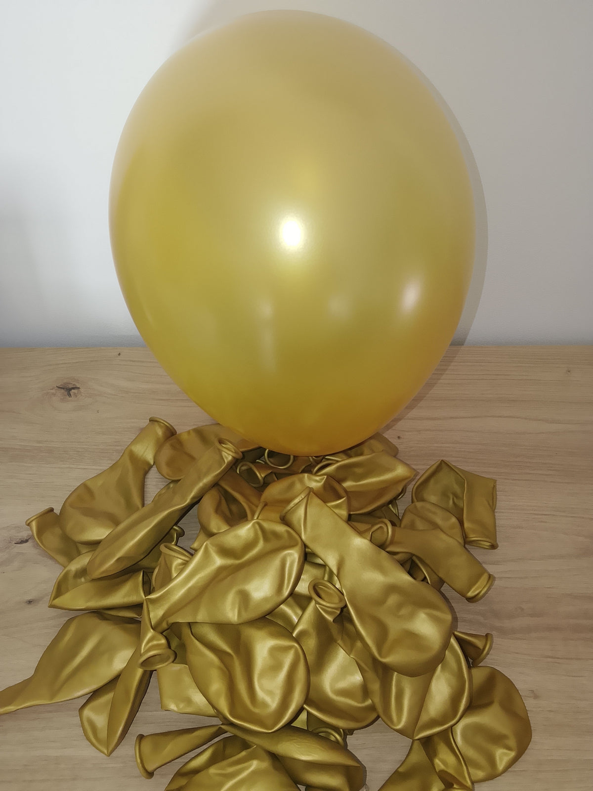 Ballons latex or métallisé – Lot de 5 | Balloonia 28 cm