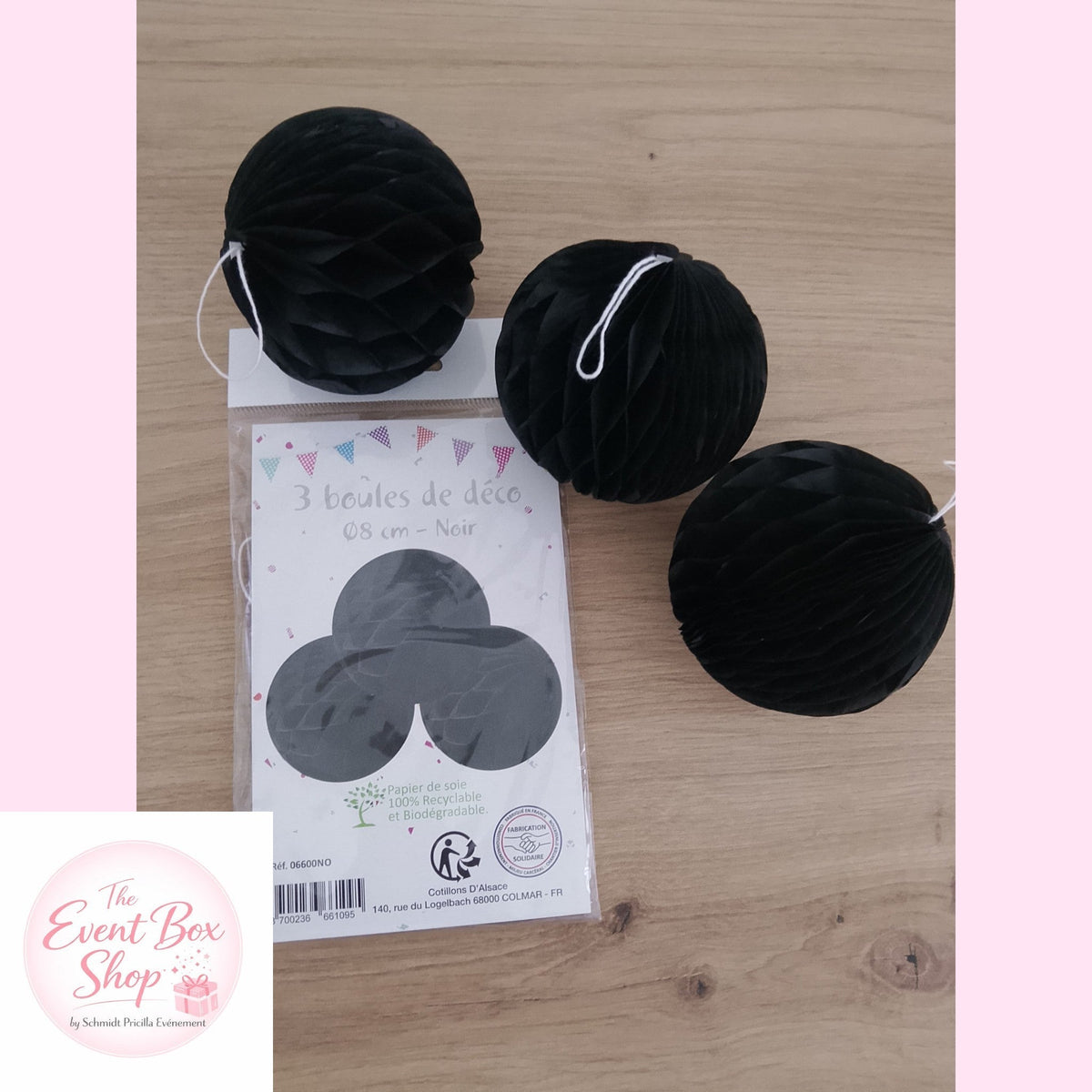 Lot de 3 boules alvéolées