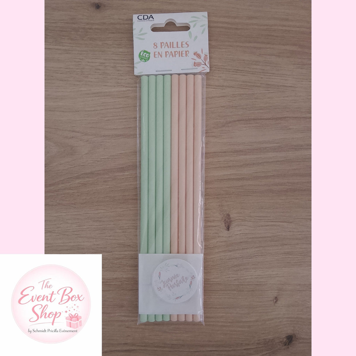 Lot de 8 pailles Journée parfaite