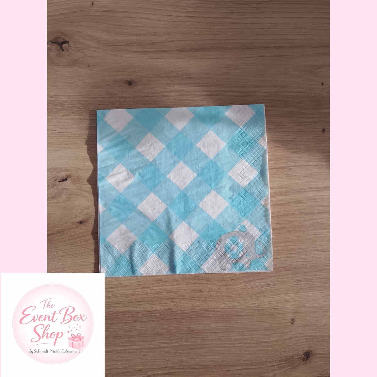 Serviette bleu Éléphant