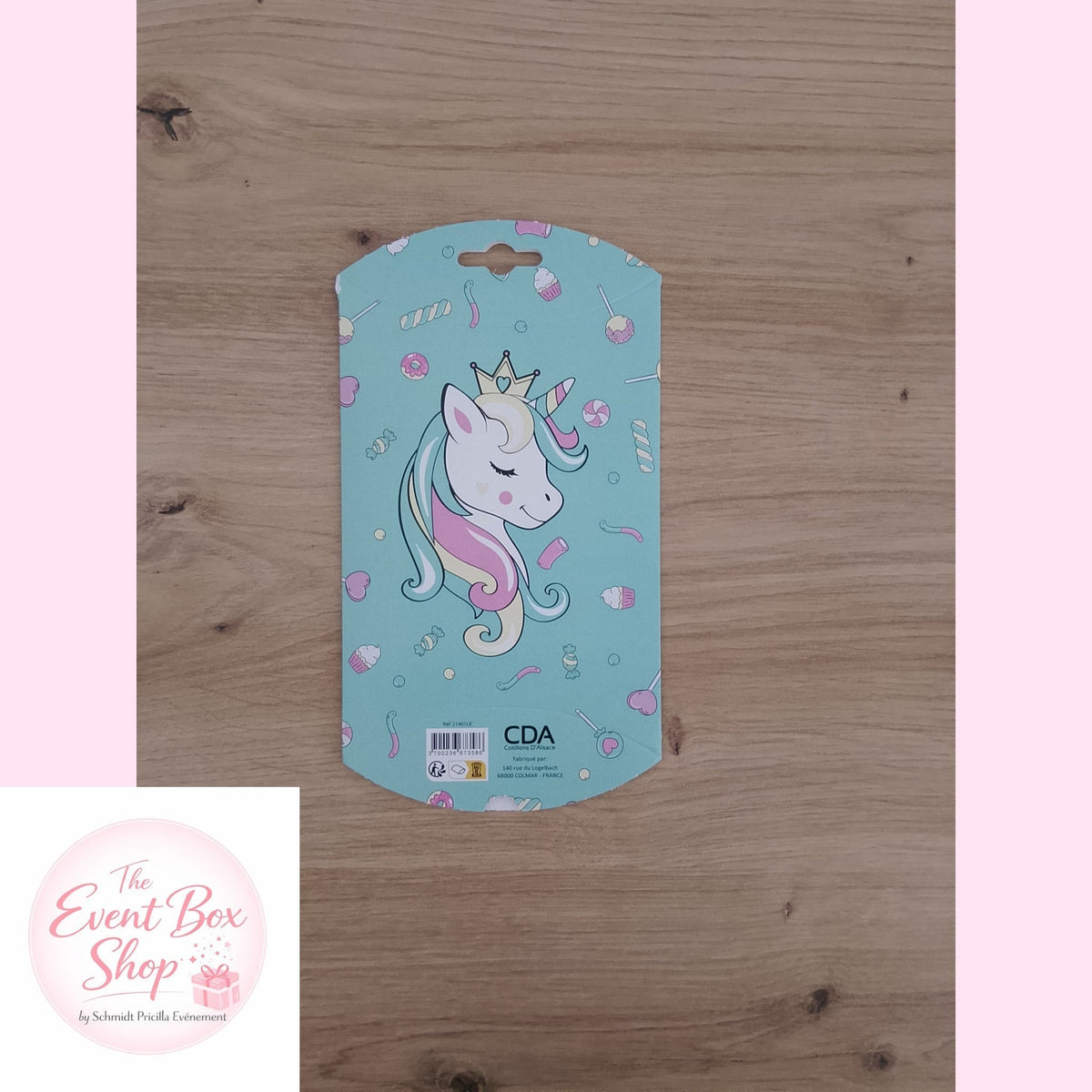 Pochette berlingot licorne à remplir