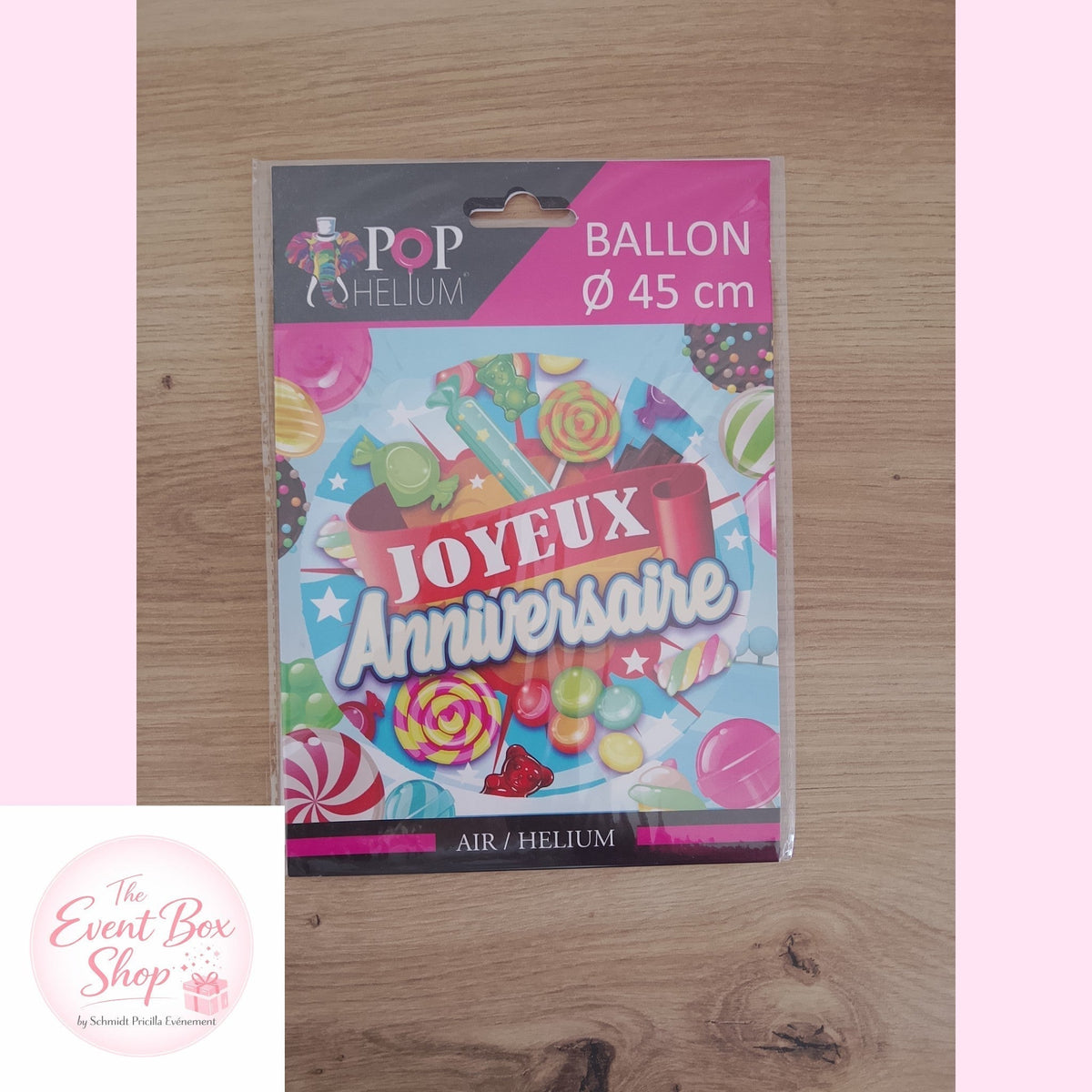 Ballon Joyeux Anniversaire – 45 cm - Bonbon bleu