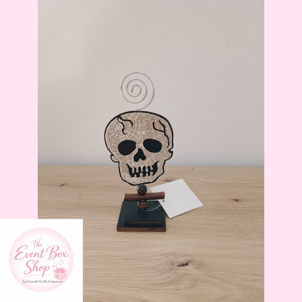 Marque-place / Porte-photo Halloween – Araignée, Tête de mort ou Chapeau de sorcière